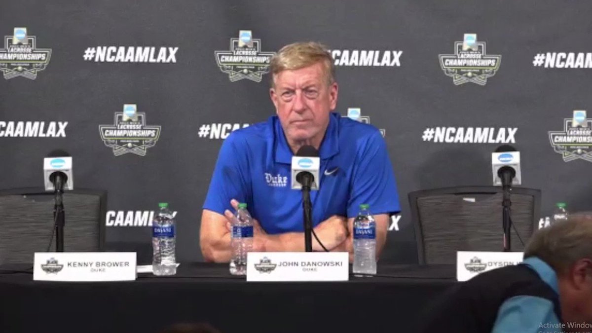 🥍 Duke Men's Lacrosse's Head Coach John Danowski talked about his message to his team in the locker room after the loss to Notre Dame in the National Championship game....