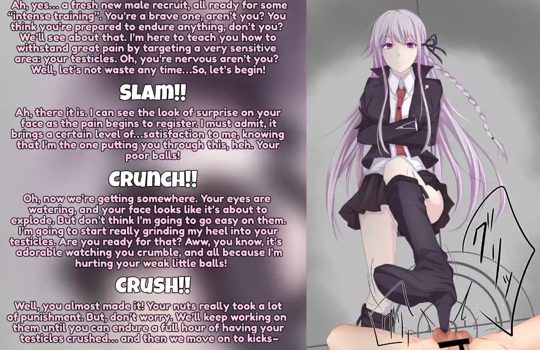 Let's put your balls through some... training! #ballbusting #cbt #bully #femdom #kickedinthenuts #hentai #cbtart #ballbustingart #ballskick #audiocaptions #ballbustingaudio #ballscrush #stressballs #ballsbusting #stomp