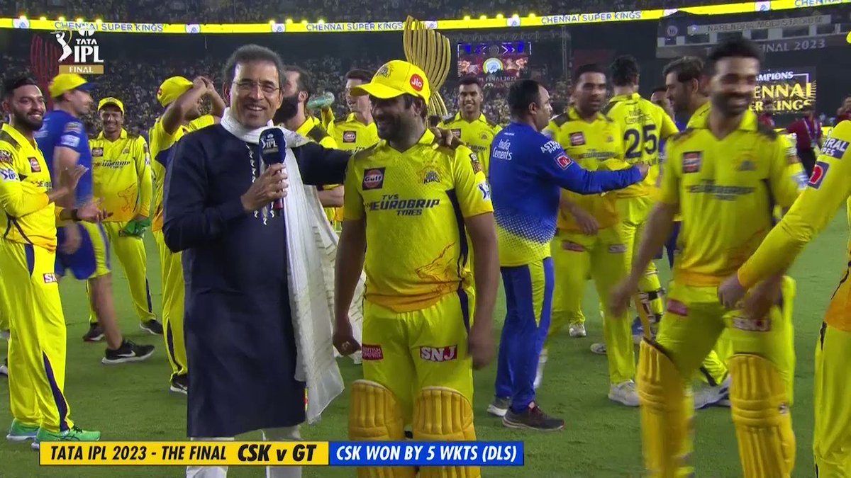 A fairytale ending 😇 Congratulations to #TATAIPL 2023 Champion Ambati Rayudu on a remarkable IPL career 👏🏻👏🏻 #TATAIPL | #Final | #CSKvGT | ATR