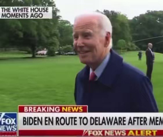 BREAKING: As Biden boarded Marine One this Memorial Day, Fox News’ Peter Doocy just asked the President, “Did you see that Ron DeSantis said that if he became president, he would pardon Trump? Where are you on the idea of the president pardoning Trump?” Biden’s response: “Hahahahaha, I’ll see you later… thank you”.