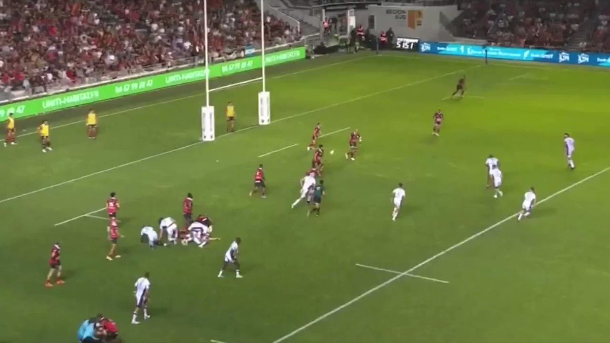 This was 39-year-old Sergio Parisse's last ever attacking involvement as a pro rugby player. Says it all! Cross-field kick into space, gets upfield, right-foot nudge, then the smartest little through ball for Ihaia West. Parisse has been a true Rolls Royce at number eight.