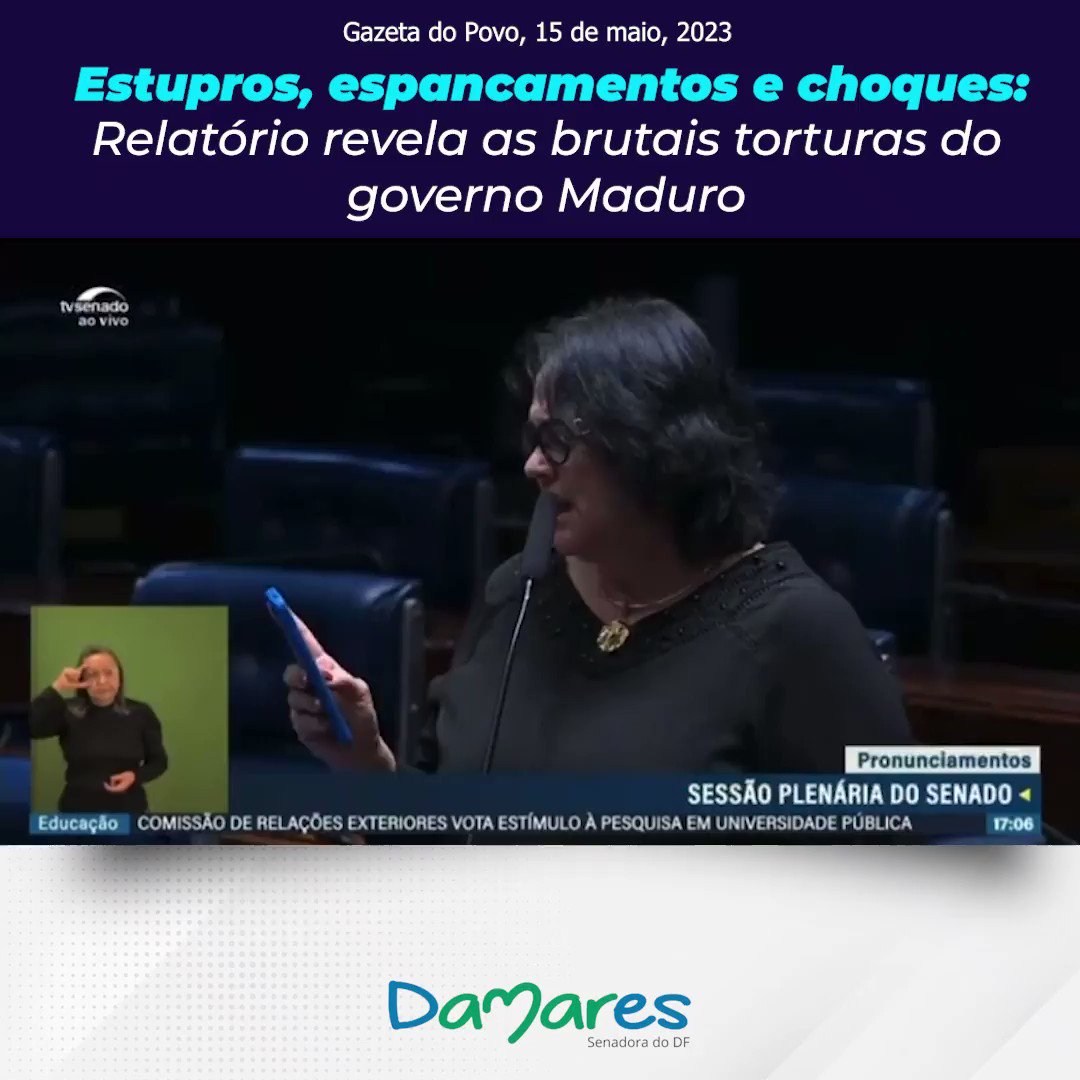 Em 2020, quando era ministra da Mulher, da Família e dos Direitos Humanos, saí de uma reunião do Conselho de Direitos Humanos da ONU em um ato de protesto contra o regime ditador da Venezuela, durante o discurso da delegação venezuelana em Genebra, na Suíça. Junto comigo saíram representantes de outros países. É com indignação e tristeza que vejo hoje o homem que liderou e lidera barbáries em seu país ser recebido no Brasil com honrarias e continências. Mas esse relacionamento próximo entre o atual ocupante do Palácio do Planalto e o ditador venezuelano já foi anunciado, avisado, divulgado - e censurado. O que vemos agora é mera confirmação de um absurdo.