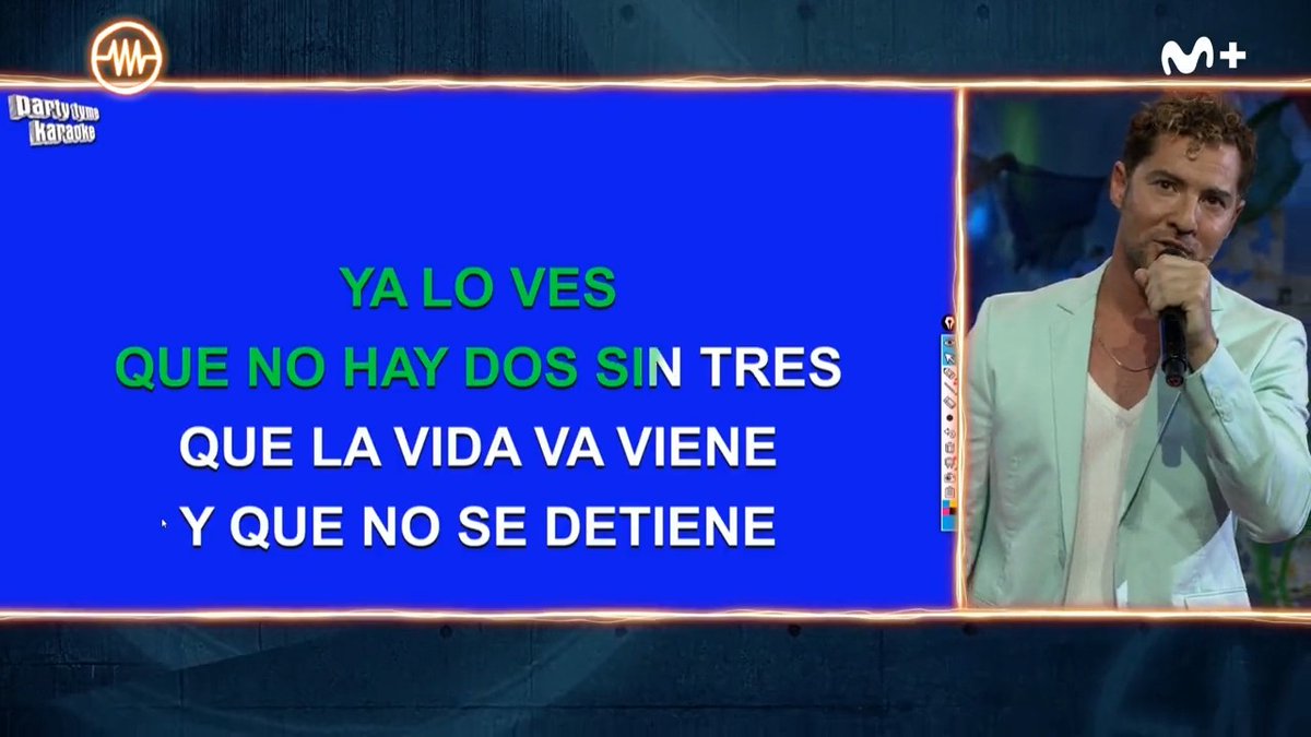 Solo davidbisbal podía convertir el programa en lo que siempre ha querido ser, el cierre de un karaoke. Dale bendisiones, Alejandro Sanz
