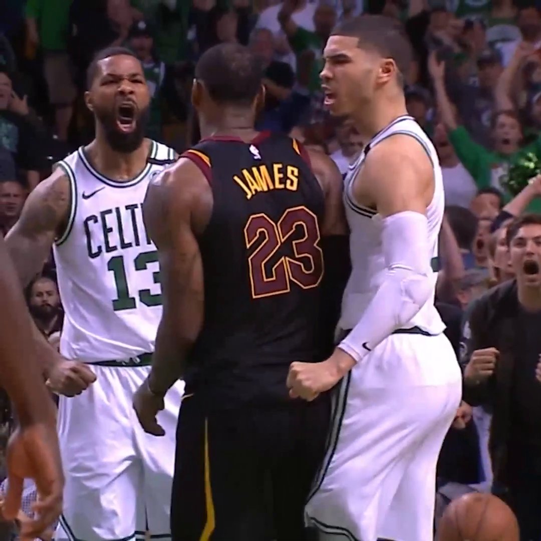 When a rookie Tatum dunked and flexed on Bron in Game 7 of the 2018 ECF 😳