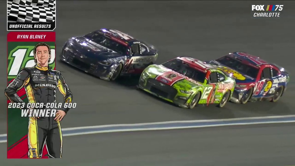 Retweet to congratulate Ryan Blaney on his win at Charlotte!