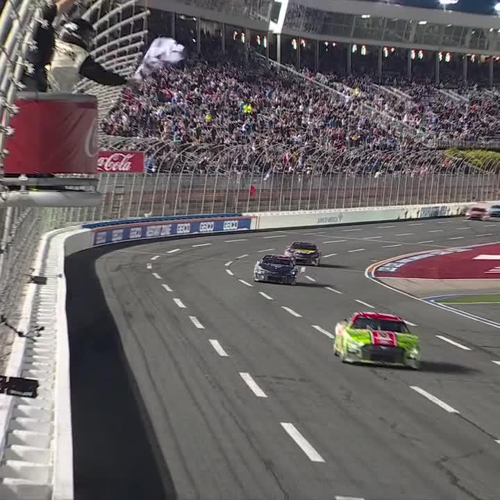 LET THE PARTY BEGIN! Ryan Blaney is a #CocaCola600 winner!