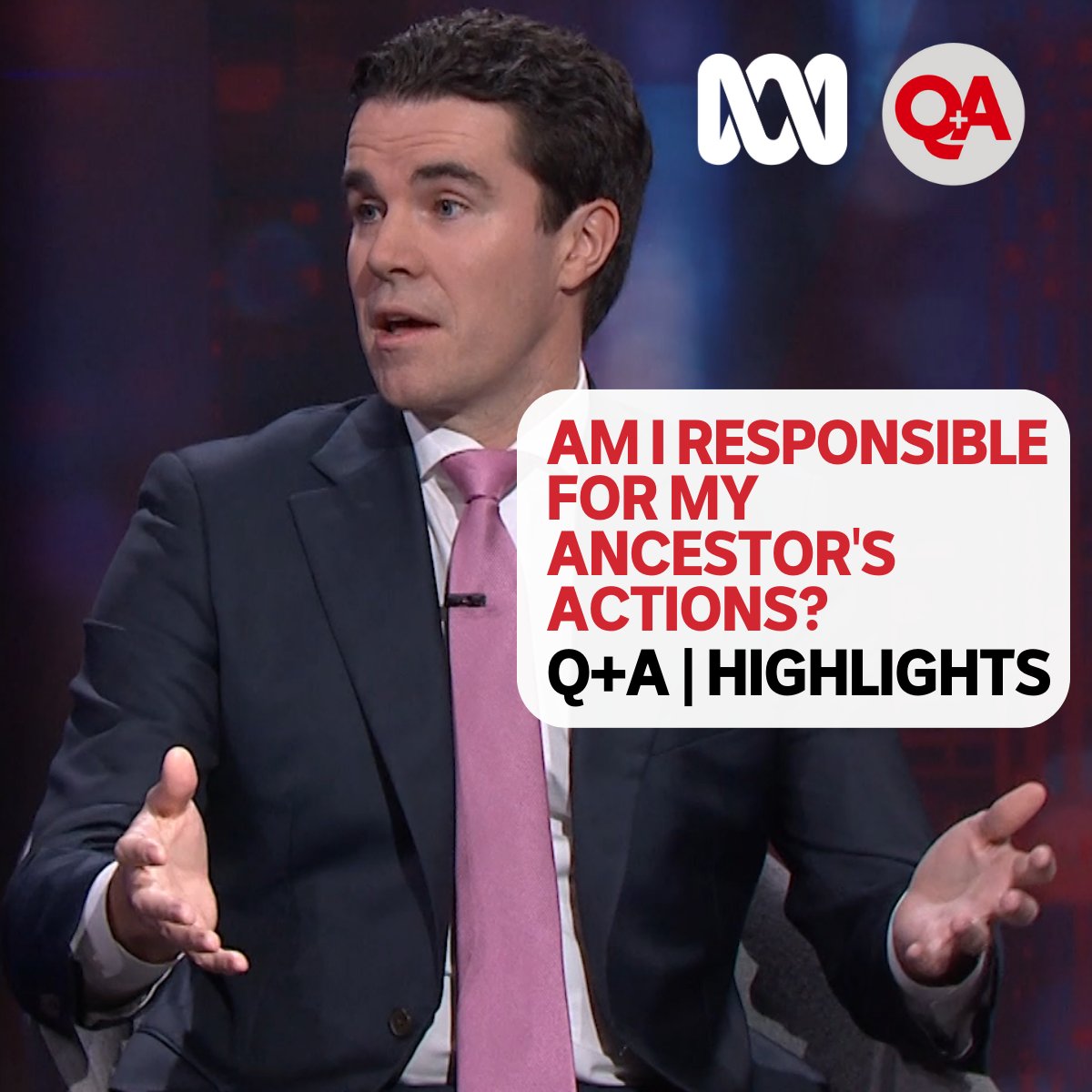 Tim Watts says that the Voice "is going to have a legacy for our descendants" much like learning about his own family's "confronting" history had for him. #QandA