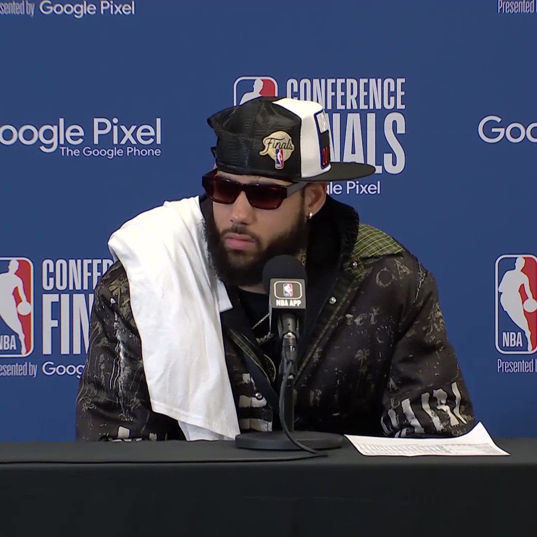 "As happy as I am...the job's not done." Caleb Martin reflects on his personal journey while emphasizing the Heat's ultimate goal of winning a championship. #NBAConferenceFinals presented by Google Pixel