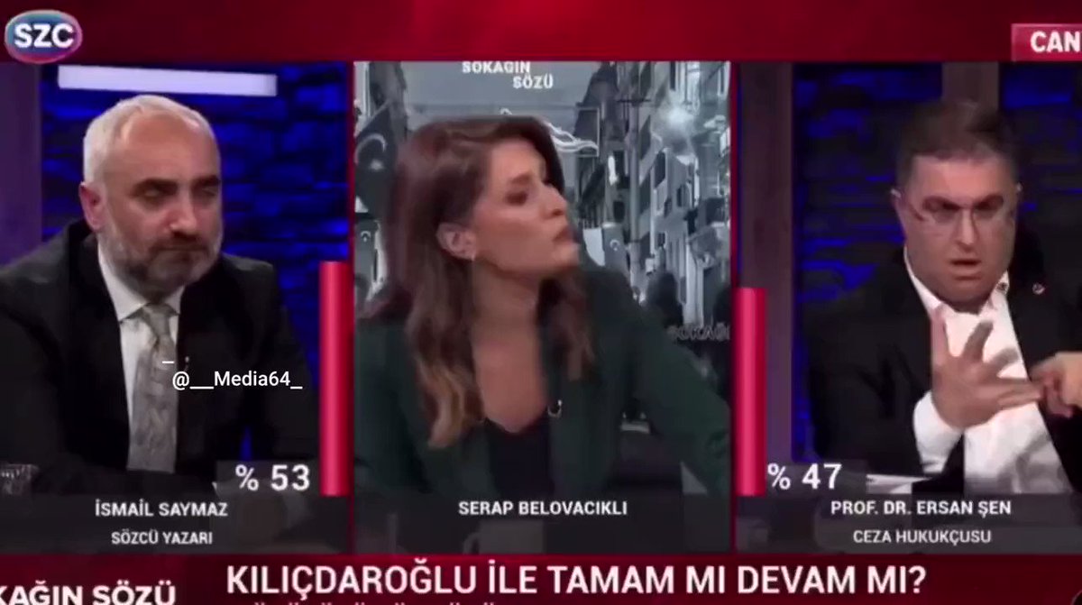 📌Ersan Şen'den İsmail Saymaz'a; ''Meclis'i kaybetmişsin, Cumhurbaşkanlığını kaybetmişsin. Ne anlatıyorsun sen! Kılıçdaroğlu güzellemesi yaparak ne yapıyorsun İsmail? Kaybetmiş. Bitmiş. Ne anlatıyorsun.''
