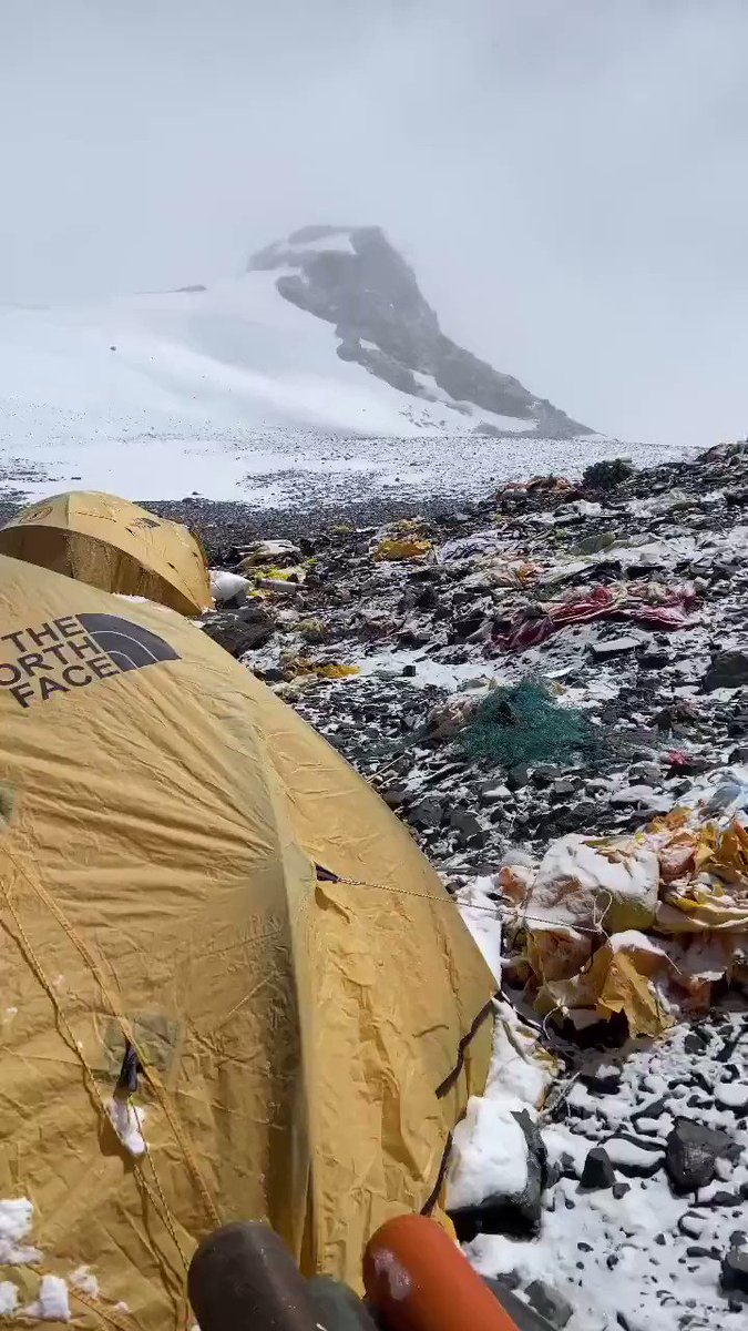 Filth on Mount Everest. Brought to you by The North Face.