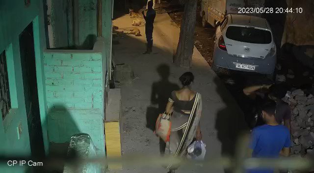 #WATCH | Delhi | CCTV visuals show accused Sahil in the Shahbad Dairy area, before he murdered the 16-year-old girl, on 28th May. (Video: CCTV visuals confirmed by Police)