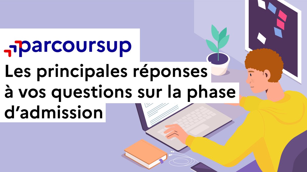 🤔 Des questions sur la phase d'admission #Parcoursup ? 📺 On y répond en vidéo ! 👍 Prenez le temps de la regarder et de la partager avant de recevoir les réponses des formations à partir du 1er juin sur Parcoursup.