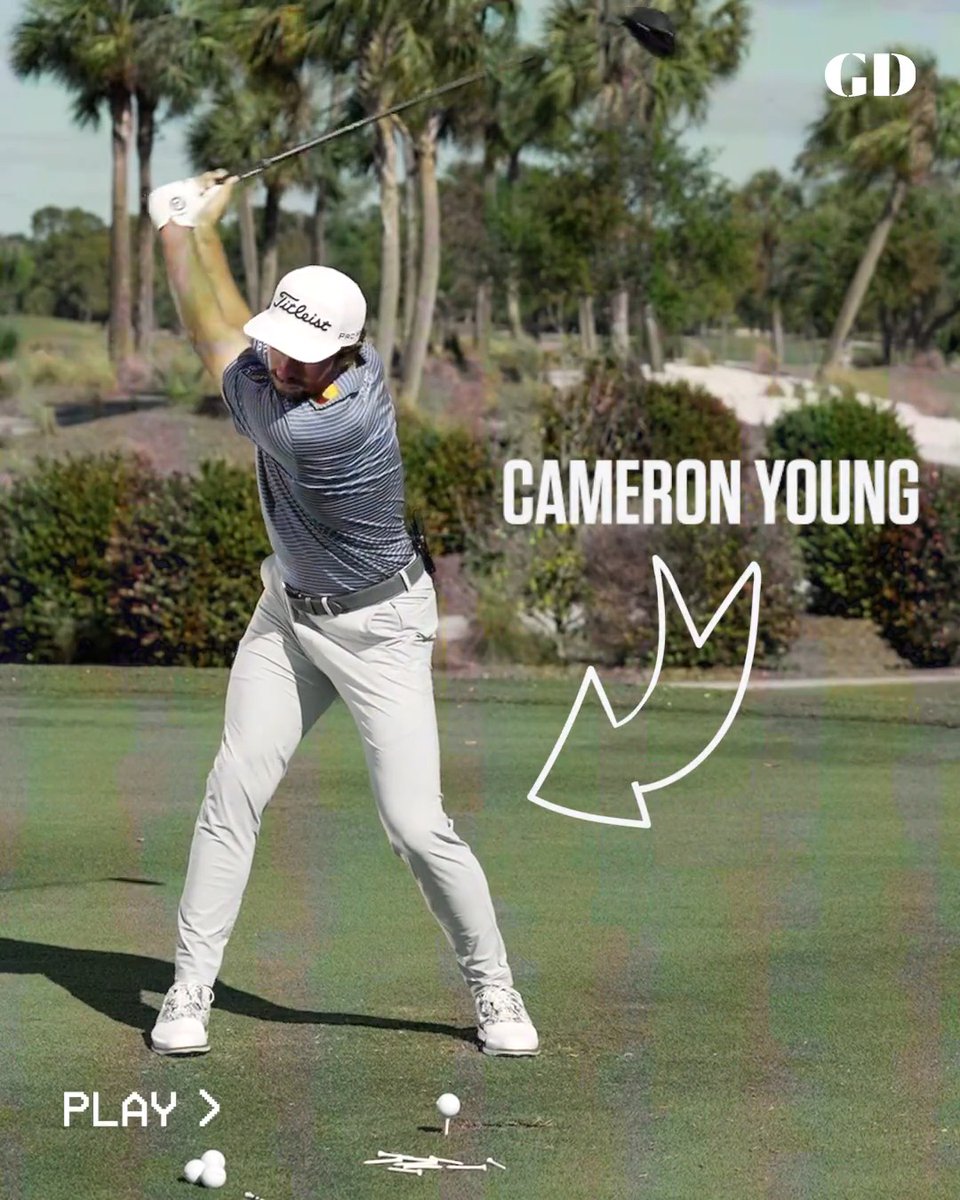 Cam Young's powerful golf swing didn't always have a long pause in the middle of it. Here's how it came to be.