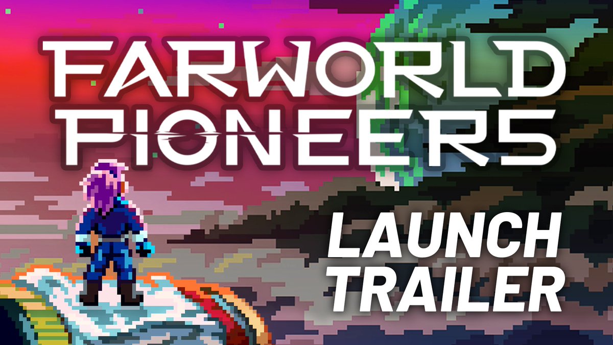 Ready for launch 🚀 - 2D Pixel Art ✅ - Open World Survival ✅ - PVP, PVE, Co-Op ✅ Farworld Pioneers is out now on Steam and Xbox! 🔥 Steam - Xbox -