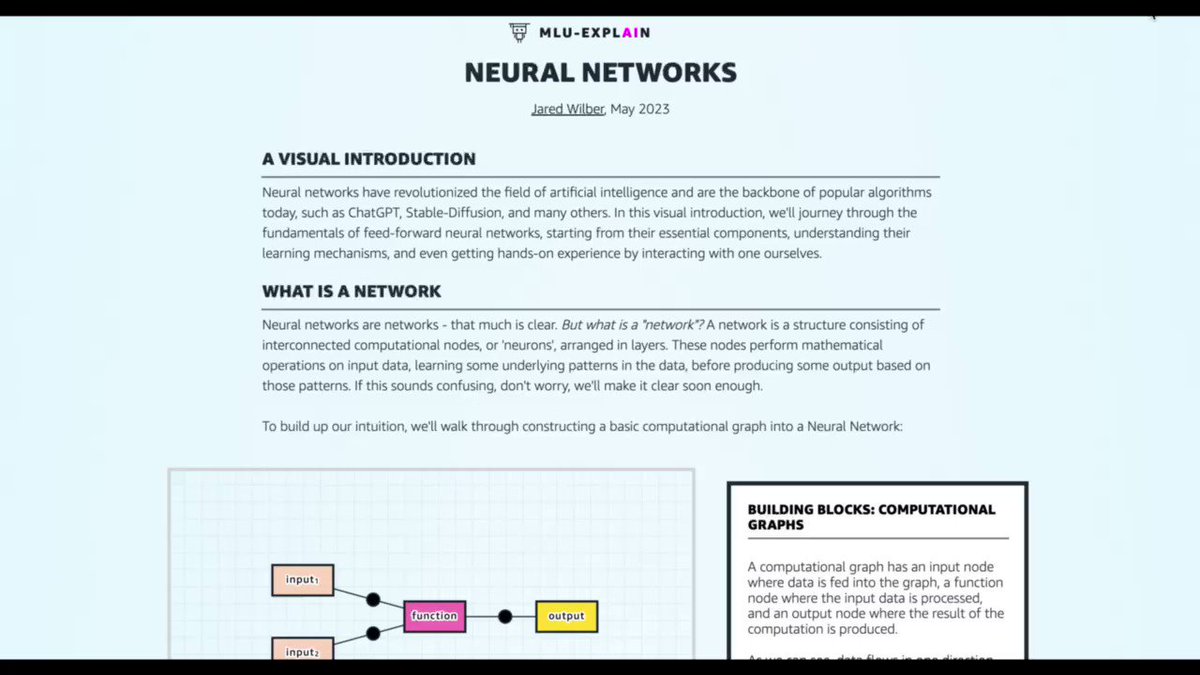 New article! A visual, interactive intro to Neural Networks, backprop, and more! I hope the easiest resource to learn Neural Networks! #Datavisualization #dataviz #RStats #DataScience #scicomm #svelte #d3js #MachineLearning #ai