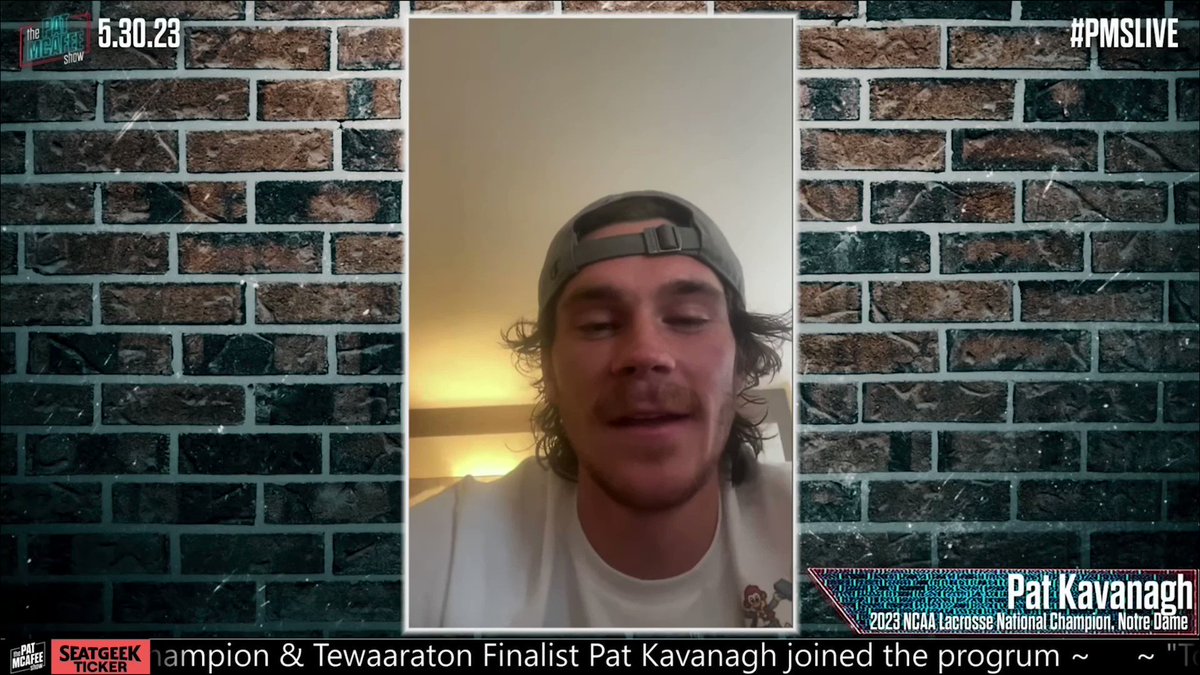 Pat Kavanagh...TWO-sport athlete!? 🥍🏈 He expressed some interest in joining Notre Dame Football as either a safety or a slot receiver during his interview with Pat McAfee 👀 (via Pat McAfee)