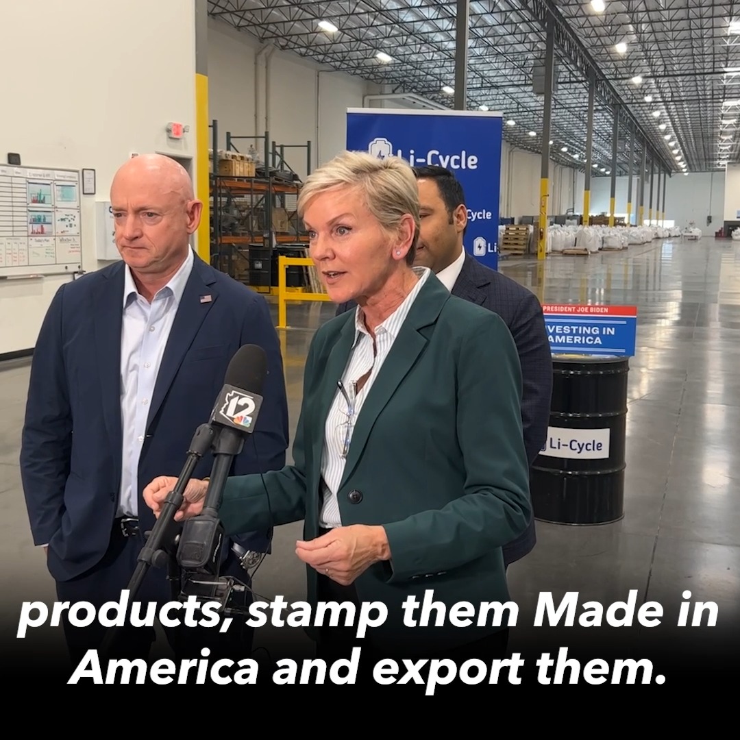 Private sector innovators like Li-Cycle are bringing the vision of a clean energy economy to life. 🇺🇸👷