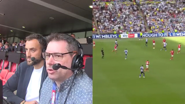 🎙️ Here's how our iFollow comms team of Rob O'Neill and Atdhe Nuhiu reacted to the big moment at Wembley! #swfc