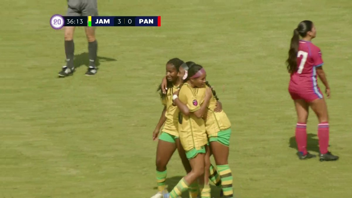 ⚽ Goal Official J.F.F! 🥅 🇯🇲 Maya Raghunandanan gives Jamaica a 3-0 lead over Panama! | #CWU20C
