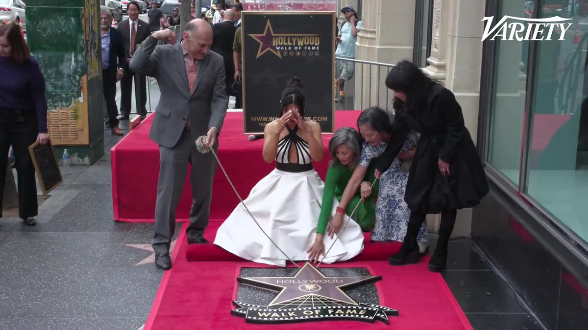 Ming-Na Wen's star is unveiled on the Hollywood Walk of Fame.
