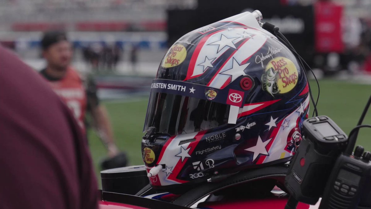 Chief Warrant Officer 2 Rusten Radford Smith was honored on the 19 car this weekend. The Bass Pro Shops crew had a surprise for his family after the race. #NASCAR #CocaCola600