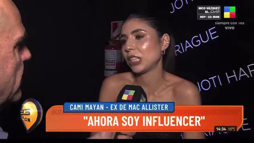 📺 Cami Mayán, ex de Alexis Mac Allister, habló sobre su separación con el deportista — quien ahora sale con su ex amiga, Ailén Cova: “Yo nunca me lo podría haber imaginado ni en mi peor pesadilla” #Intrusos