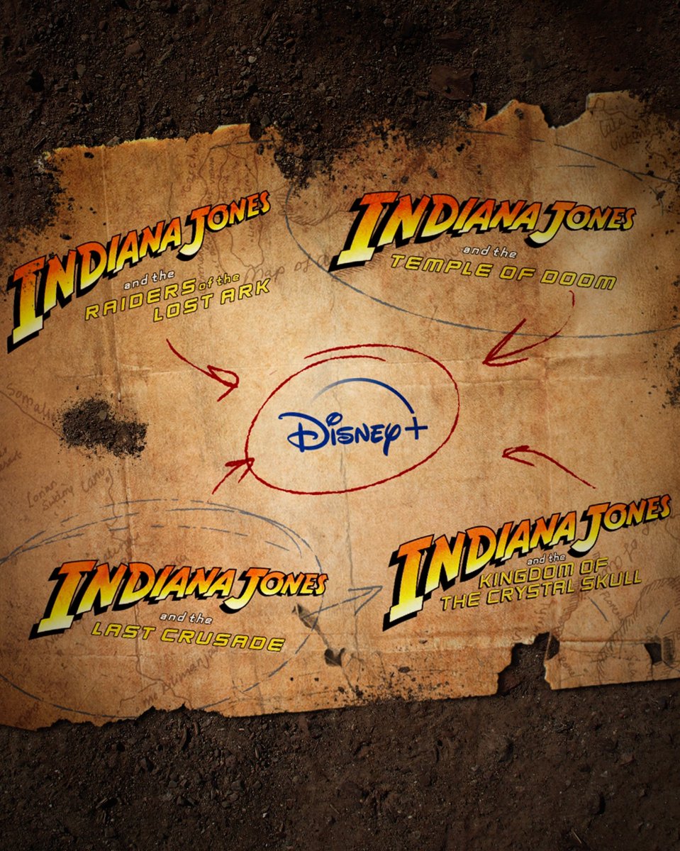 Adventure’s right around the corner. Tomorrow, the first four #IndianaJones arrive on #DisneyPlus.
