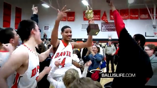 Caleb Martin during his junior year of high school 🔥
