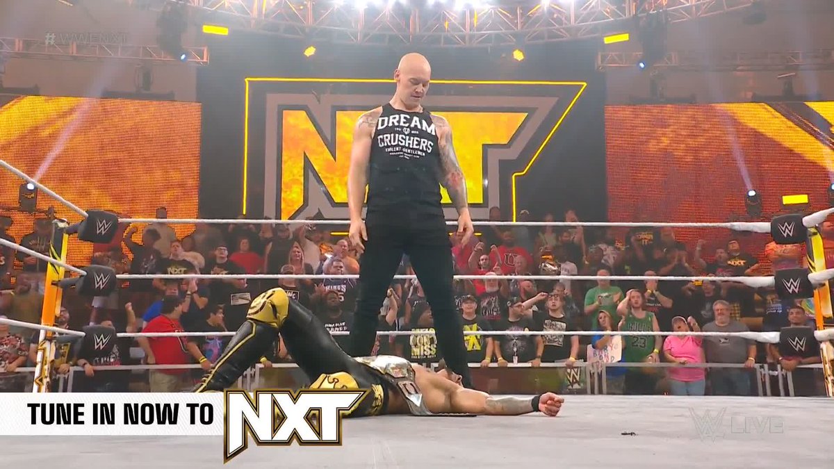 BARON CORBIN?!?!?!?!?!? Corbin just took out Carmelo Hayes 🤯 #WWENXT
