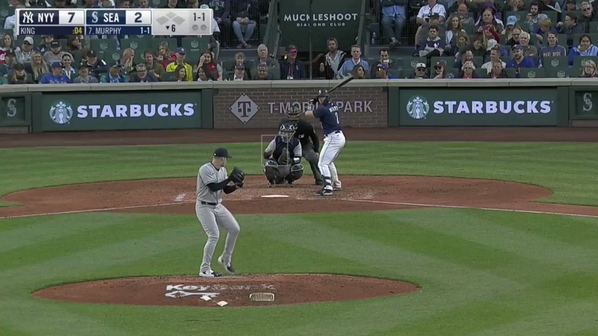 Mariners catcher Tom Murphy gets tossed by home plate umpire Brian Walsh after arguing a blown check swing call It's only Walsh's second game as a home plate ump in the majors