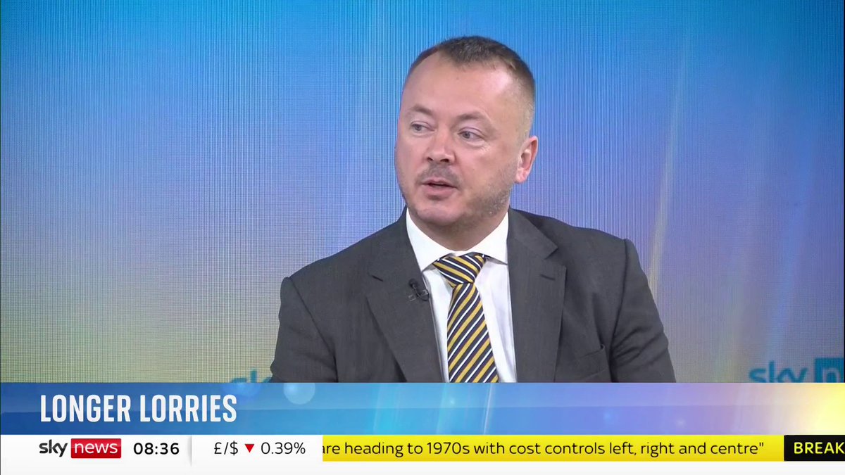 Longer lorries are now allowed on Britain's roads to enable more goods to be carried on fewer journeys. Chris Yarsley from Logistics UK says longer lorries are safe and only to be used on "roads where cyclists and pedestrians are unlikely to be found".