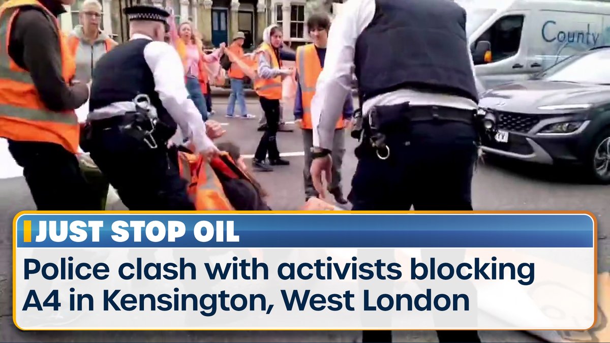 Did this police officer drag a Just Stop Oil activist into the road?