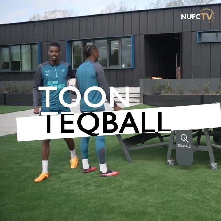 Isak and Willock 🆚 Bruno and Botman Toon Teqball gets VERY competitive! 🤣