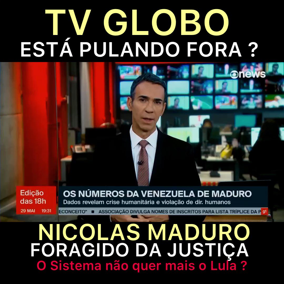 A Globo descobriu que o Maduro é um Procurado kkk