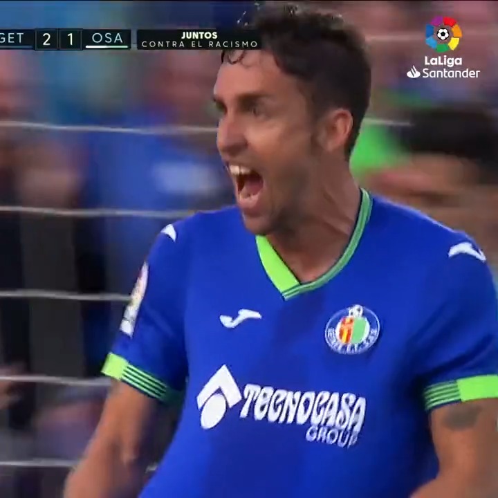 El gol de todos... 💪💙 Con tu permiso mata 😜 #VamosGeta | #LaLigaHighlights