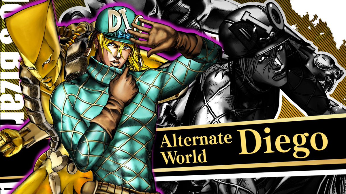 Try not to lose your head…in excitement! Alternate World Diego is ready to unleash The World in JoJo's Bizarre Adventure: All-Star Battle R! More information on June 11th!