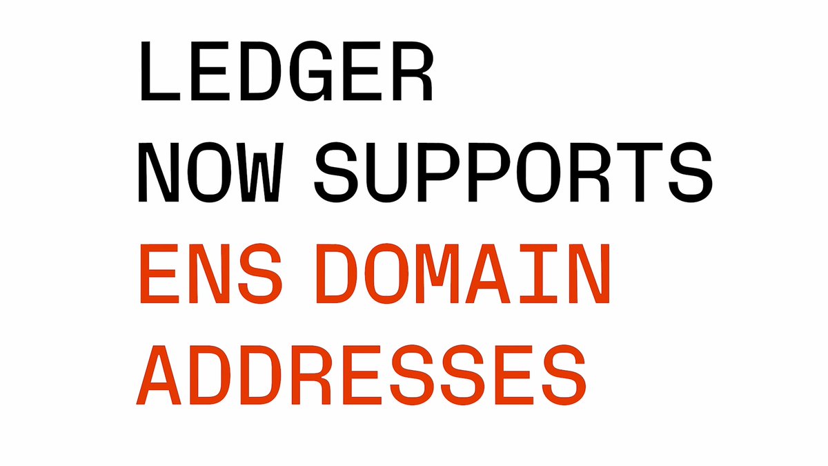 We’re proud to announce ens.eth's integration into Ledger Live! That means that you can now use an ENS name (aka a human readable version of an Ethereum address) when transferring your assets. Guess who “ldgr.eth” is 👀