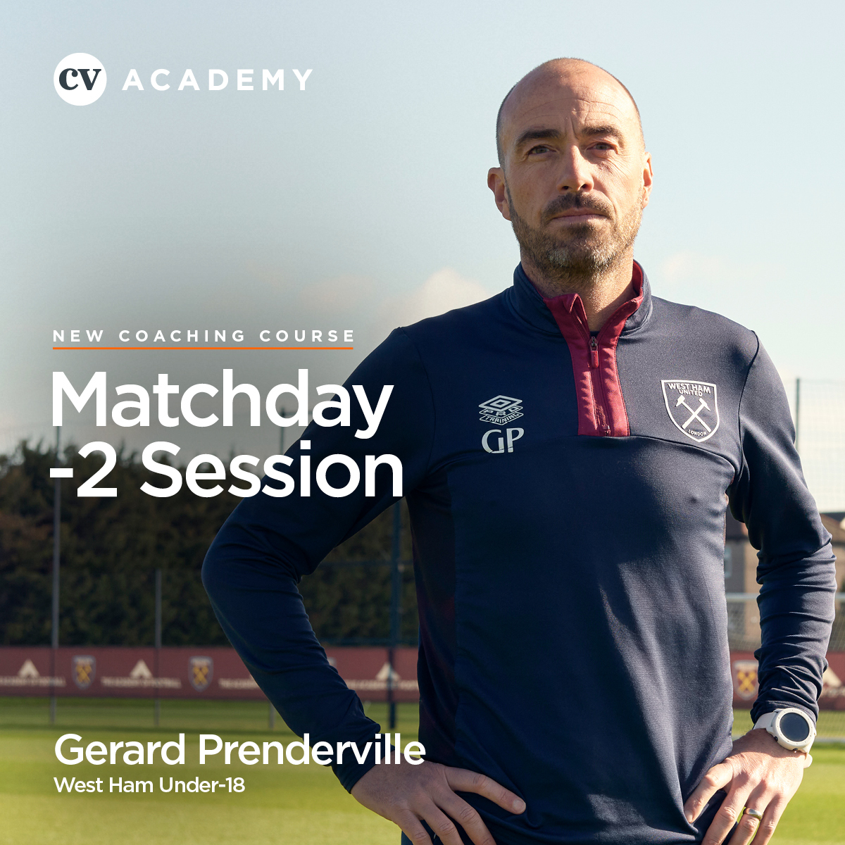 New coaching course 🚨 West Ham United Under-18 assistant coach gerard prenderville takes his Premier League U18 South champions and FA Youth Cup winners through a series of practices designed to work on their technical and tactical skills on a matchday minus two... ⚒️🥅 #WHUFC