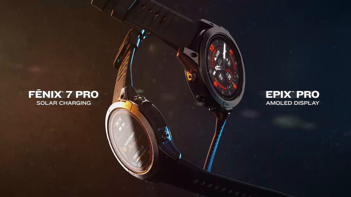 The ultimate GPS smartwatch choice is here — #epix Pro with an AMOLED display or #fenix 7 Pro with solar charging.