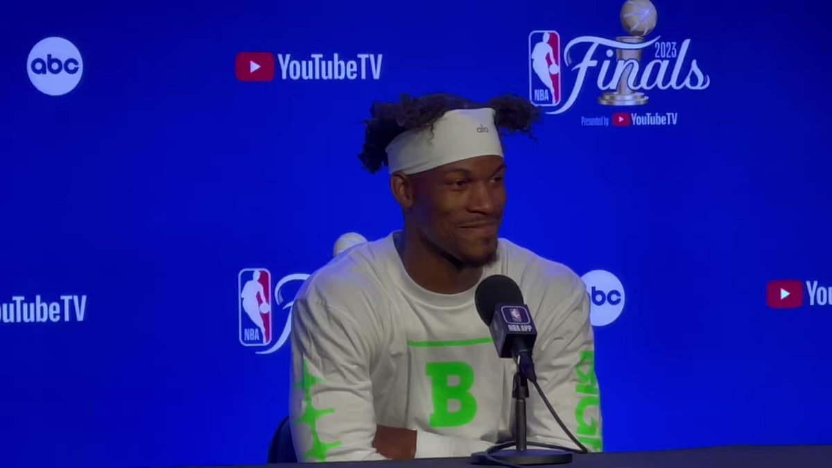 I asked Jimmy Butler about the significant amount of time he’s spent in Denver cheering for his close friend @broncos legend the late, great Demaryius Thomas… He certainly has plenty of love for D.T! KOA 850 AM & 94.1 FM #BroncosCountry #MileHighBasketball #HEATCulture #NBAFinals