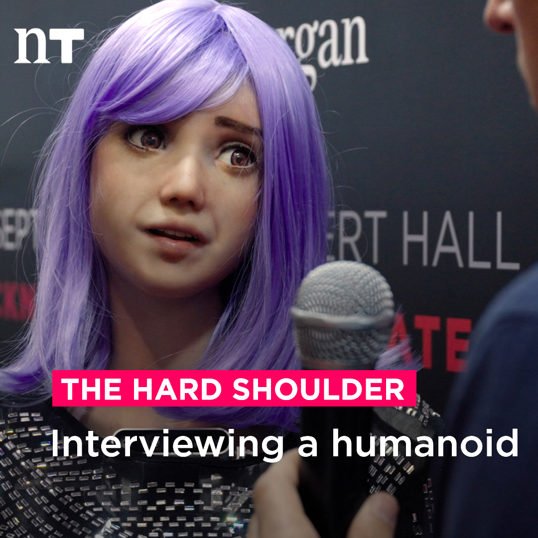 Desdemona is a humanoid robot who is powered by #AI. @KieranCuddihy interviewed her at Dublin Tech Summit and she had some interesting things to say! The Hard Shoulder