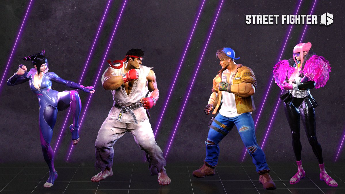 Fans of the classics, rejoice! 🤩 Behold Outfit 2 for all 18 characters featuring looks for returning fighters from previous games. New characters have their personalities on full display in their own drip. #SF6