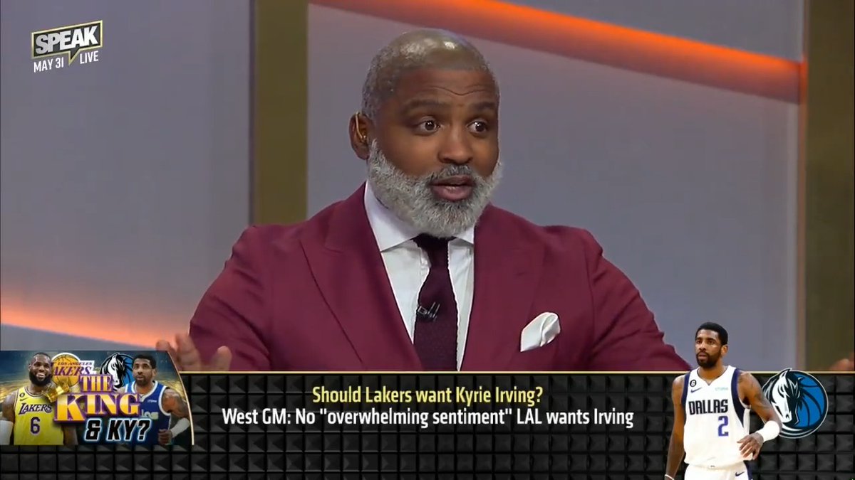 .Cuttino Mobley believes the Lakers should want Kyrie Irving. "If Kyrie was 6'5/6'6... I think he's the best offensive player we have ever seen."