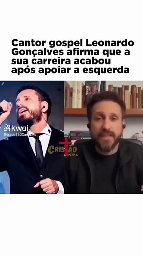 Cantor gospel afirma que sua carreira acabou após apoiar a esquerda.