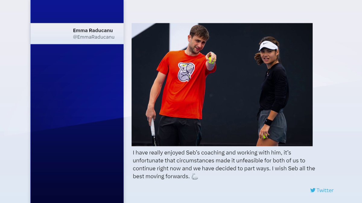 Emma Raducanu has parted ways with Sebastian Sachs as she seeks her sixth coach in two years 🎾