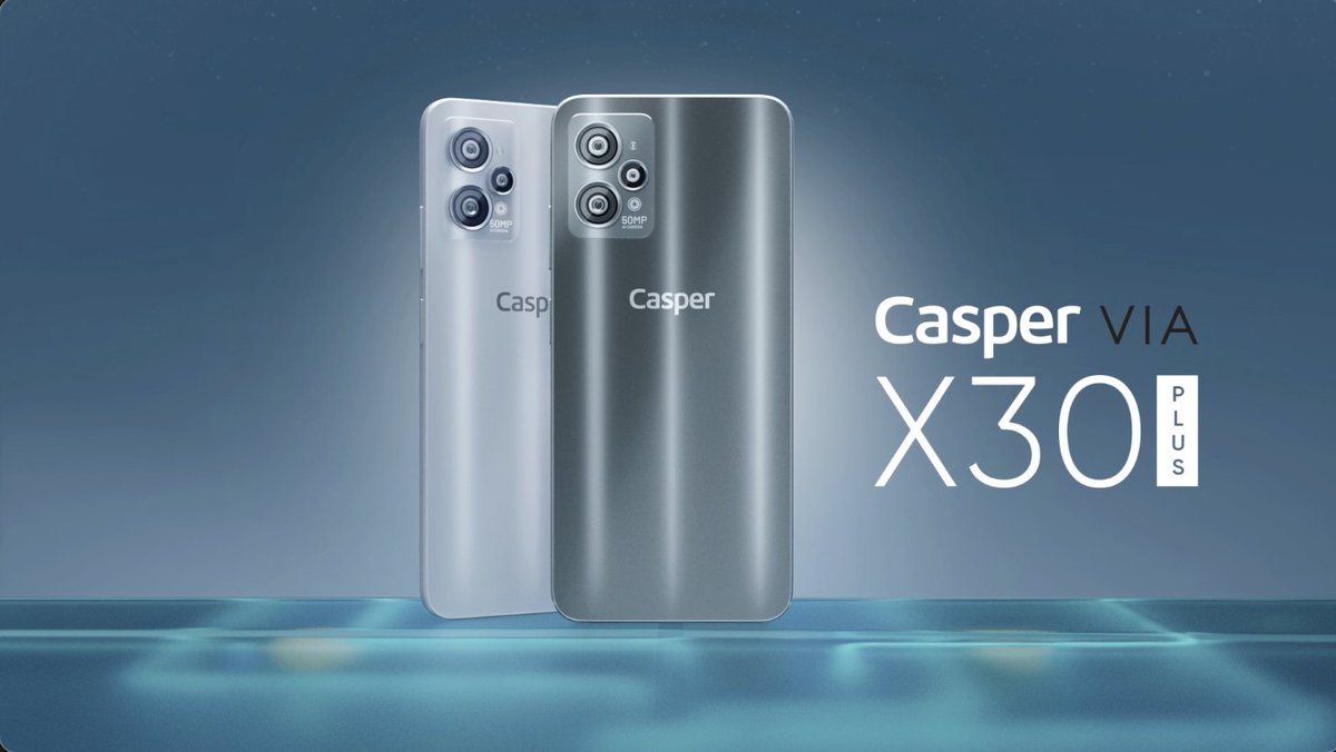 50MP üçlü ana AI kamerası, 13MP selfie kamerası, 256GB geniş hafıza, 512GB’a kadar artırılabilir depolama imkanıyla VIA X30 Plus, maceralara yer açan teknoloji! #Casper #VIA #X30Plus