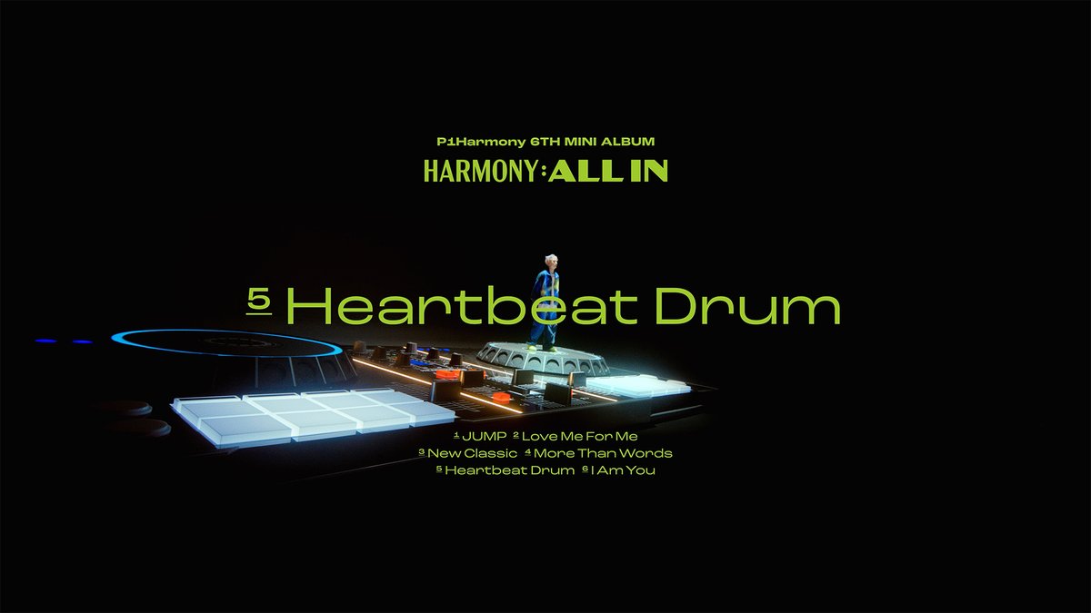 P-SIDE TRACK VIDEO #4 Heartbeat Drum YOUTUBE – 🌊 2023.06.08 6PM (KST) #P1Harmony #피원하모니 #P1H #JUMP #JIUNG