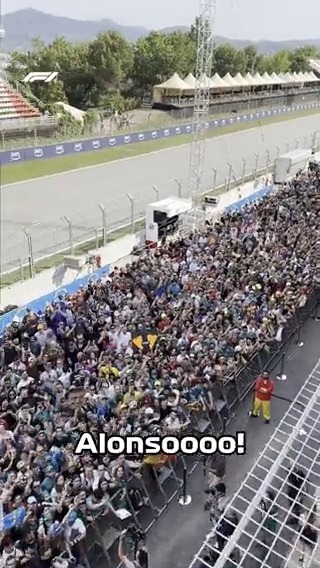 Can anyone guess who these fans are here to see? ๐ ๐ฅ x Aston Martin Aramco F1 Team #SpanishGP #F1