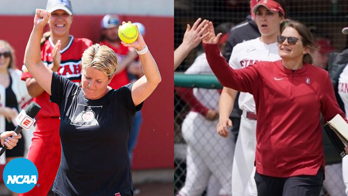 The last time Stanford Softball and Utah Softball were in the WCWS, their current coaches were on the field. Now, Amy Hogue and Jessica Allister have led their programs back to OKC. #WCWS