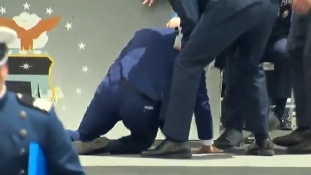 President Joe Biden tripped and fell during a graduation ceremony at the U.S. Air Force Academy in Colorado.
